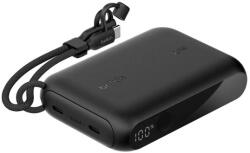 Belkin Boost Charge Power Bank 10000mAh 2xUSB-C 20W + USB-C kábel fekete (BPB027HQBK)