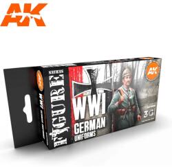 AK Interactive Figure WWI German Uniform akrilfesték készlet 6x 17ml (AK11629)
