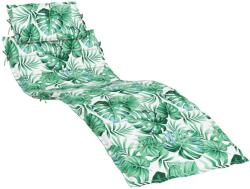 vidaXL levélmintás oxford-szövet napozóágypárna 1.05 kg 361352 (361352)