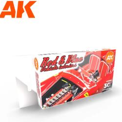 AK Interactive Red And Blue Vehicle Interiors akrilfesték készlet 6x 17ml (AK11685)