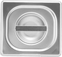 B. PRO Fedő a GN 1/6 gasztroedényhez, rozsdamentes, Blanco