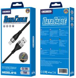 Jellico kábel B16 Micro USB 3.1A 1M Fekete