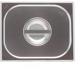 B. PRO Fedő a GN 1/2 gasztroedényhez, rozsdamentes, Blanco