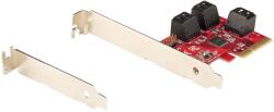 STARTECH SATA PCIe Card - 6 Port PCIe SATA Expansion Card Non-Raid (6P6G-PCIE-SATA-CARD)