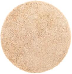 vidaXL bézs poliészter hosszú szálú NAVARRA bozontos szőnyeg 100x100cm 4102893 (4102893)