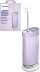 Philips Series 1000 HX3333/24 szájöblítő, kompakt és hordozható, 200 ml-es összecsukható tartály, 3 tisztítási mód, 2 tisztítófejjel (1 Standard N1 fej, 1 Comfort N2 fej), lila (HX3333/23)