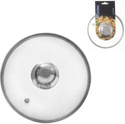ORION üveg fedő rozsdamentes acél fogantyúval, 16 cm átmérő (122576)