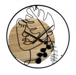 Mauro Ferretti Dekoratív fekete fém és MDF óra, ø 60 cm, elegáns Mauro Ferreti