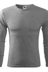 MALFINI Férfi Fit-T LS ing, sötétszürke, S-es méret (MSEL-87-33-8591729079603)