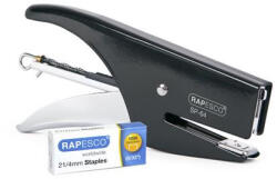Rapesco Tűzőgép, kézi, 21/4, 12 lap, RAPESCO SP-64, fekete (IR1267) (IR1267)