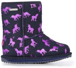 Emu Emu, Rainbow-Unicorn bebújós vízálló nyersbőr csizma, Orchidea rózsaszín, Tengerészkék, 36 EU (K12373-MIDNIGHT-4)