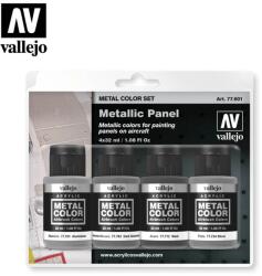 Vallejo Metal Color Metallic Panel festék készlet 4x 32ml (VAL77601)