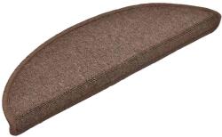 vidaXL 20 db kávébarna lépcsőszőnyeg 56x17x3 cm 3365785 (3365785)
