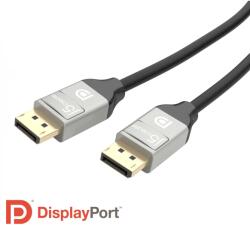 j5create DisplayPort 1.2/1.2a Összekötő Fekete-Szürke 1.8m JDC42 (JDC42)