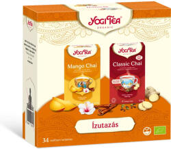 YOGI TEA Ajándékcsomag - Ízutazás - bio tea szett (34 filter)