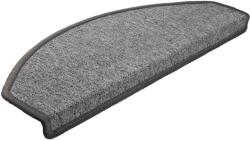 vidaXL 30 db sötétszürke lépcsőszőnyeg 65x24x4 cm 3365750 (3365750)