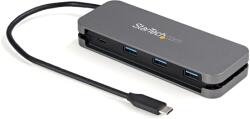 StarTech 4 Port USB C Hub - 3x USB-A/1x USB-C - 5Gbps USB 3.0 Type-C Hub (3.2/3.1 Gen 1) - Bus Powered - Portable USB-C to USB-A Adapter Hub - 11.2" (28.5cm) Cable w/Cable Management (HB30CM3A1CB)