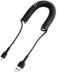 StarTech USB Lightning Töltő/adat Fekete 50cm RUSB2ALT50CMBC (RUSB2ALT50CMBC)