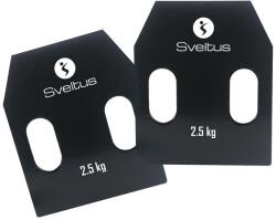 Sveltus acéllemez fogantyúkkal 2 x 2, 5 kg, súlymellényhez is