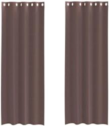 vidaXL 2 db barna fátyolfüggönyök rojtokkal 140x300 cm 4102070 (4102070)