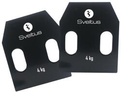 Sveltus acéllemez fogantyúkkal 2 x 4 kg, súlymellényhez is