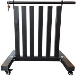 Sveltus súlyzótartó állvány, zárható 72 cm x 50 cm x 77 cm