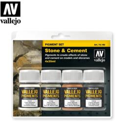 Vallejo Stone and Cement Pigment Set kő és cement festék pigment készlet 4x 35ml (VAL73192)