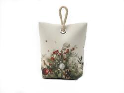 Forbyt Vánoční dveřní zarážka Cesmína CYH6024GC, 22 × 23 cm