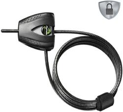 Master Lock Kerékpár lopásgátló, Masterlock, Acél 5mm, Fekete, 1, 8m (8417EURDPRO)