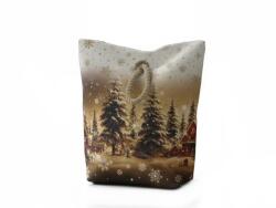 Forbyt Vánoční dveřní zarážka Zasněžená krajina CYH6019R, 22 × 23 cm