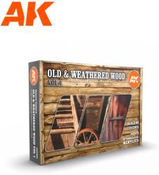 AK Interactive Old & Weathered Wood VOL 1 akrilfesték készlet 6x 17ml (AK11673)
