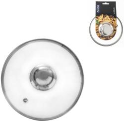 ORION Üvegfedő, 14 cm-es átmérő, rozsdamentes acél fogantyú (122575)