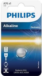 Philips A76/01B Alkaline gombelem, 1, 5 V, 1 buborékfólia (LR44 / LR1154) (A76/01B)