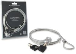 Conceptronic Laptop zár kulccsal, Conceptronic CNBSLOCK15, 1, 5 m, szürke (CNBSLOCK15T)