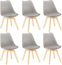 Silla étkezőszék 6 db szürke színben - pepita - 73 290 Ft