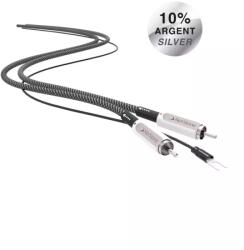 NorStone Jura RCA Grounded ezüstözött audio összekötő kábel 1m