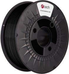 C-TECH ESSENTIAL LINE, PLA, fekete, 1, 75 mm, 1 kg (3DF-E-PLA-1.75-BK)