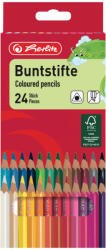 Herlitz Creioane colorate triunghiulare Herlitz 10412039, 24 culori (10412039)