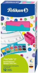 Pelikan Acuarele 735 procolor Pelikan 701198, 12 culori, Turcoaz/roz (701198)
