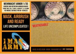 1MANARMY Airbrush maszkoló fólia 1/35 torony számozás német katonai járművekhez (1MA35GEN443)