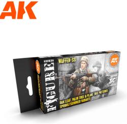 AK Interactive Figure Oak Leaf Palm Tree & Plane Tree Patterns Spring/summer Variants akrilfesték készlet 6x 17ml (AK11626)