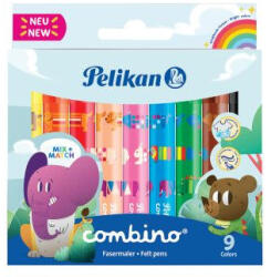 Pelikan Carioci Pelikan Combino Super 411, varf gros, 9 culori (814553)