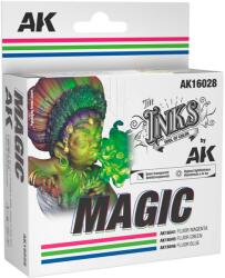 AK Interactive The Inks Magic Colors akril festék tinta készlet 3x 30ml (AK16028)