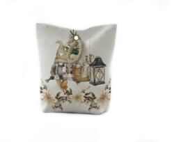 Forbyt Vánoční dveřní zarážka Skřítek s lucernou CYH6060C, 22 × 23 cm