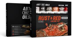 AK Interactive ABT Oils Rust & Color Set rozsda-vörös olajfesték készlet 6x 20ml (AKABT304)
