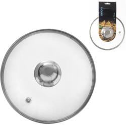 ORION üveg fedő rozsdamentes acél fogantyúval, 18 cm átmérő (122577)