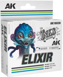 AK Interactive The Inks Elixir akril festék tinta készlet 3x 30ml (AK16030)