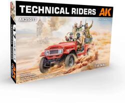 AK Interactive 1/35 Technical Riders járműveken utazó katona figura szett modell kiegészítő (AK35017)