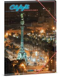 Ars Una City Light-Barcelona 24 (5441) A4 gumis mappa (50214419) - officedepot