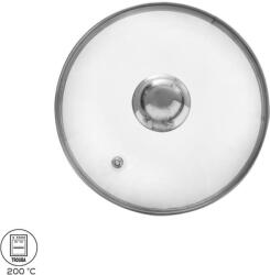 ORION Üveg fedő 20 cm átmérővel, rozsdamentes acél fogantyúval (122578)